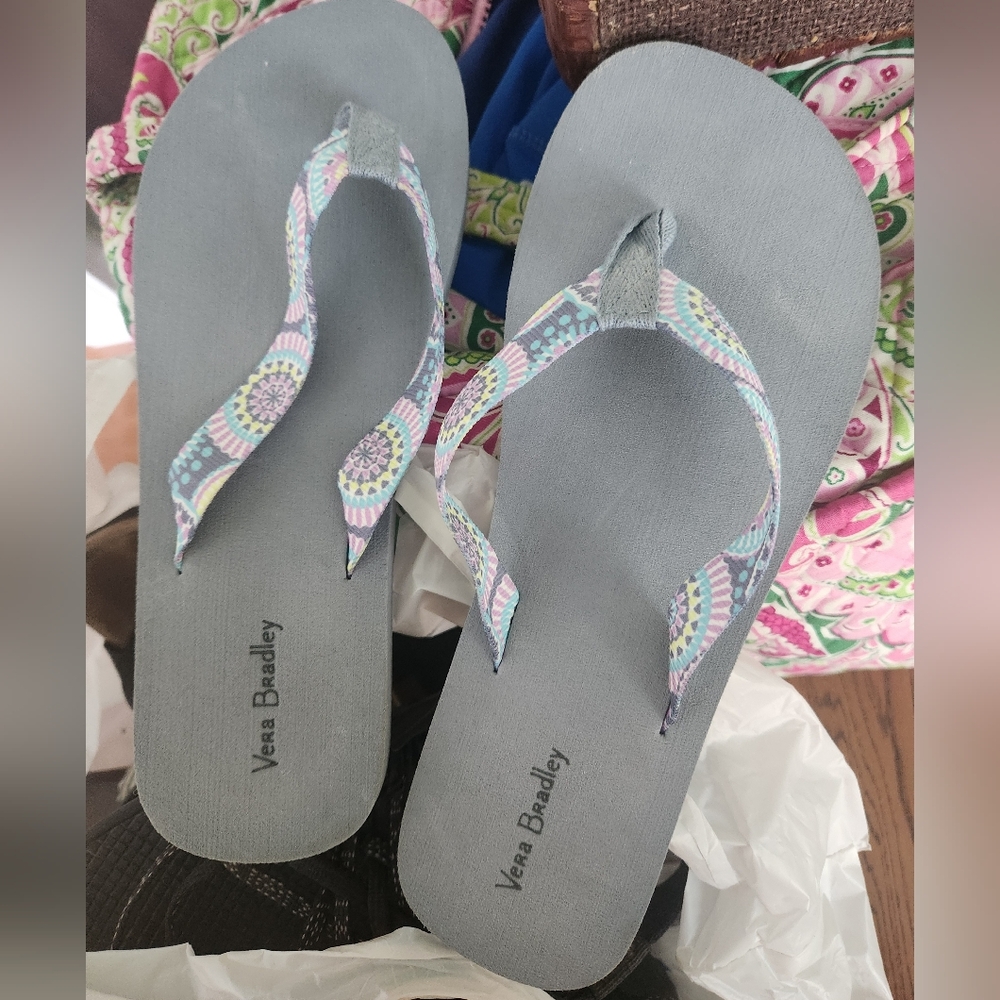 Vera bradley flip flops new